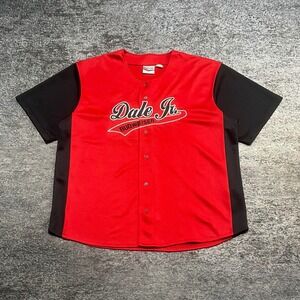 Vintage Dale Earnhardt Jr. Budweiser Baseball Jersey Mens XL Chase Authentics